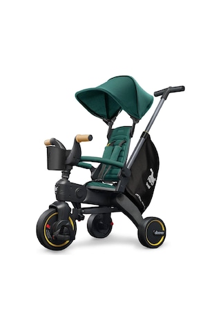 Doona Liki Trike Tek Parça Katlanır 3 Tekerlekli Bebek Bisikleti S5 Yeşil