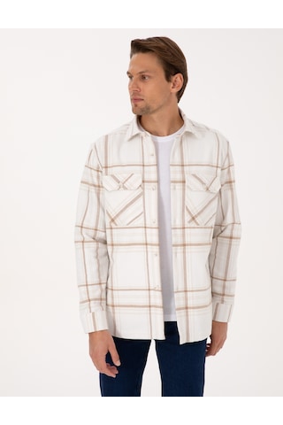 Pierre Cardin Erkek Vizon Gömlek Desenli 50312357-vr052 Vizon