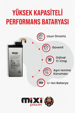Samsung Galaxy S6 Edge Uyumlu Tam Kapasite Batarya