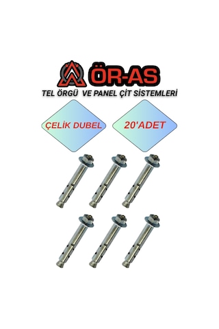 Çelik Dubel 20 Adet