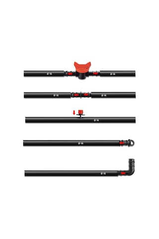 100 Metre 16mm Deliksiz Damla Sulama Hazır Set 65 Ağaç Uyumlu Hs0003