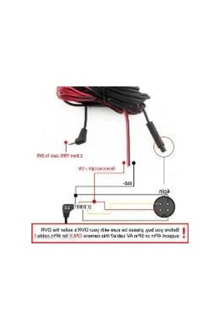 4 Pin 2.5 Mm Araç Geri Görüş Kamerası Kablosu - 5 Metre
