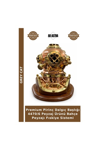 Premium Pirinç Dalgıç Başlığı 4470/6 Peyzaj Ürünü Bahçe Peyzajı Fıskiye Sistemi