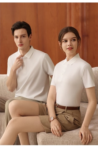 New Performance Premium Polo T-shirt %65,1 Pamuk %34,9 Polyester Beyaz