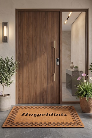 Villadia Home Textile Kapı Önü Paspası Kaymaz Taban Dekoratif Paspas Ev Giriş Antre İç Ve Dış Mekan Paspası 45x70 Cm 23ypycoco