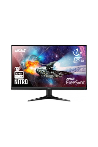 Acer Nitro QG241Ybii 23.8" 1 MS 75 Hz VGA+HDMI FreeSync Full HD VA LED Monitör