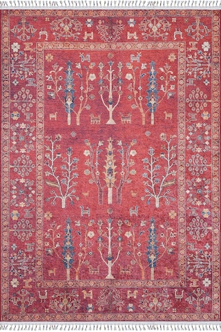 Etnik Kırmızı Anadolu Kilim Halı - 5095ou
