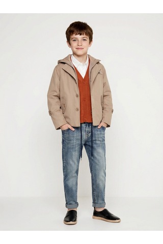 Xo Kids Erkek Çocuk 4lü Alt Üst Takım 6-9 Yaş 13206 Bej - Turuncu