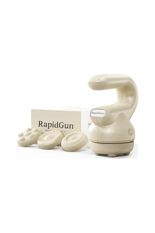 Rapidgun Prime Mini Masaj Aleti - Dönen Ve Titreşimli Terapiye Sahip Derin Doku Sırt Masajı, Ağrıyı Gidermek İçin Ayarlanabilir Çok Hızlı Tetik Noktası Masaj Aleti