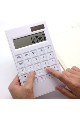 Singree El İle Ölçümden Kaynaklı Küçük Sapmalar Normaldir. Paket İçeriği: 1 Hesap Makinesi Beyaz