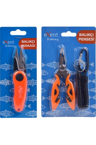 Exent Çelik Uçlu Balıkçı Makası ve Pensesi