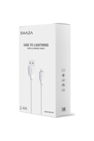 Shaza SG2010UL USB-A - Lightning 2.4A Data ve Şarj Kablosu 1 M