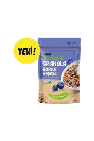 Yaban Mersinli Granola Glutensiz İlave Şekersiz 300 Gr 2 Adet Toplam 600 Gr