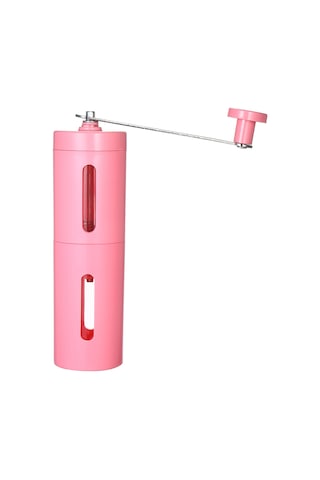 Yaleker El İle Dönen Fincan Kahve Değirmeni - Farklı Zeytinyağlı Bileşenler İçin İnce-orta-kalın Ayarlanabilir Değiştirilebilir Koluyla Pembe