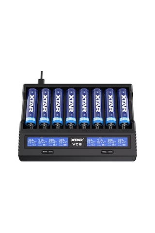 Vc8 Sekizli Li-ion / Nı-cd / Nı-mh Pil Şarj Cihazı