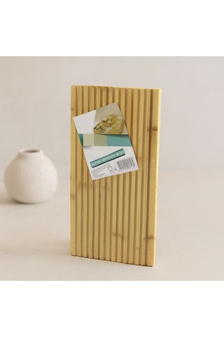 Bambu Servis Sunum Tahtası 17x39x1.5 Cm - Çift Taraflı Düz & Kanallı
