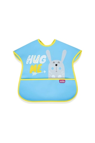 Babyjem Poli Muşamba Büyük Mama Önlüğü Mavi