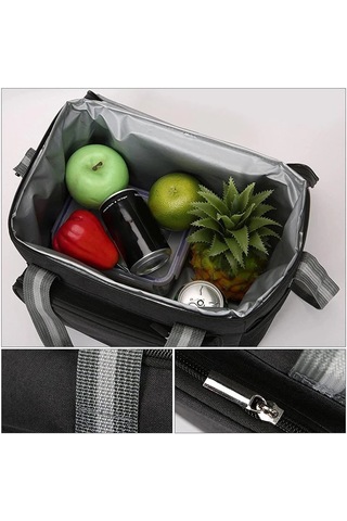 Teltree 15l Gri Oxford Kumaş Isı Saklama Çantası - Uzun Süreli Soğuk/ısı Tutma, Spor, Piknik, Outdoor Sıcaklık Koruyucu Çanta Çok Renkli