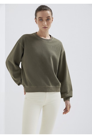 Mavi - Bisiklet Yaka Haki Sweatshirt 1s10475-80769 Haki