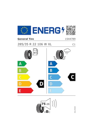 General 285/35 R22 106W Grabber Uhp Yaz Lastiği 2023