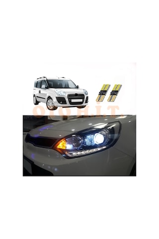 Fiat Doblo D3 10-15 Uyumlu Park Ampulü Beyaz Led Aydınlatma Ampulü Canbus'li