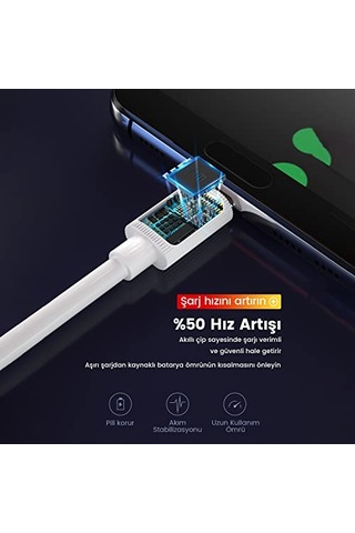 Strong Lightnıng Usb Data Şarj Kablosu 1mt 2.4a Beyaz Diğer