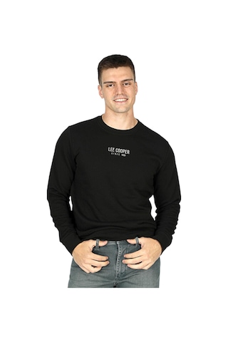Lee Cooper Erkek Bisiklet Yaka Sweatshirt Lc.251 Lcm 241025 Sİyah