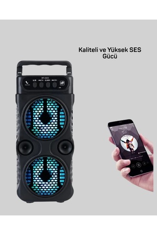 Taşınabilir Bluetooth Hoparlör 1200 Mah Batarya İle