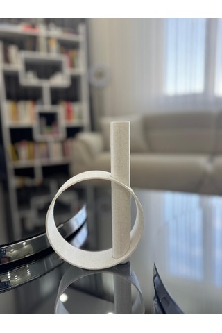 Modern Dekoratif Vazolu Biblo Minimalist Tasarım Masa & Salon Aksesuarı Mermer