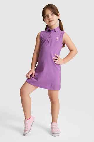 U.S. Polo Assn. Kız Çocuk Menekşe Elbise Örme 50325639-vr037 Menekse