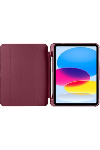 Apple Uyumlu iPad 11.nesil 11 İnç 2025 A16 Üçgen Katlanabilir Kalemlikli Yatay Dikey Standlı Akıllı Kılıf Kapaklı Kılıf