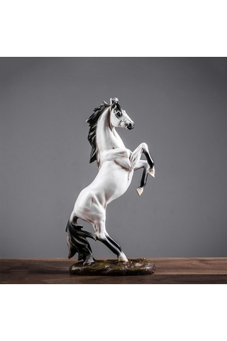 Xindoker Ev Ve Ofis Dekoru At Figürü - Reçine Sanayi Ürünü, Konforlu Ev İç Dekorasyonu, Seçeneği Beyaz At Diğer