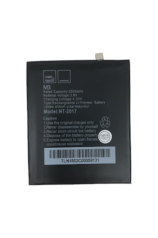 Casper Via M3 için Nettech Nt-2017 3000 Mah Batarya