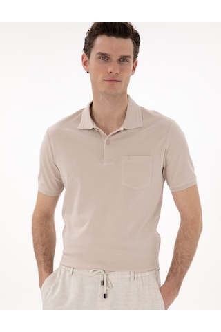 Pierre Cardin Erkek Taş Tişört Basic 50306552-vr049 Taş