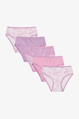 Penti Kız Çocuk Pembe Unibara Unicorn Desenli 5li Slip Külot