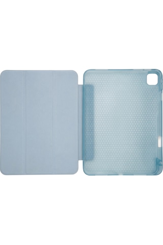 Ps Apple Uyumlu iPad Air 13 İnç M4 / M3 / M2 Tri Folding Standlı Kılıf - Turkuaz Kapaklı Kılıf