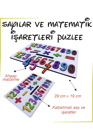 Ahşap Sayılar Puzzle