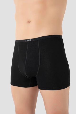 Marivento Özel Seri Rahat İç Ten Rengi Erkek İnce Bel Lastikli Bambu Boxer Siyah 5'li Paket