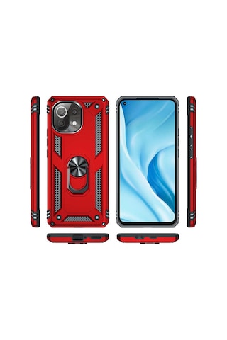 Xiaomi Mi 11 Lite Kılıf Zore Vega Kapak Siyah