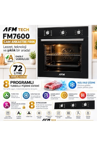 Eminçelik & Afm A28 FM7600 + EC-AH 7340 BE70 LPG + FM3300 Turbo Siyah Ankastre Set
