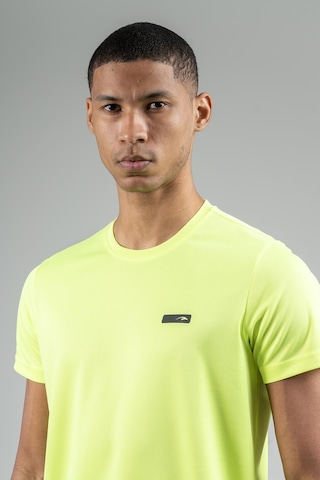Maraton Regular Erkek Bisiklet Yaka Neon Sarı T-shirt Sarı