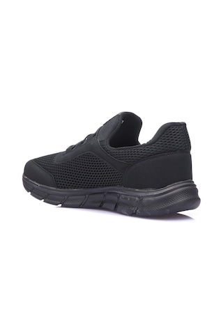 Günlük Erkek Yetişkin Sneaker Büyük Numara 45-50 Spor Ayakkabı Lastik Bağcıklı Nefes Alabilen 110 Siyah - Siyah
