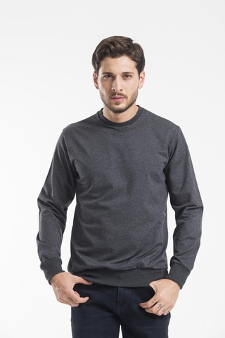 Süperlife Erkek Bisiklet Yaka Regular Fit İnce Sweatshirt Spr 20k30 Antrasit