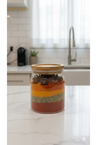 500 Ml Akasya Kapak Kavanoz Şeffaf