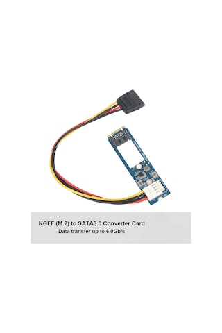 Konesam M.2 Ngff Key B&m Sata 3.0 Dönüştürücü Adaptörü - 6.0gb/s Veri Transferi, 4-pin Güç Kablosu, 2230/2242/2260/2280 Boyut Desteği, Sürücü Gerektirmez