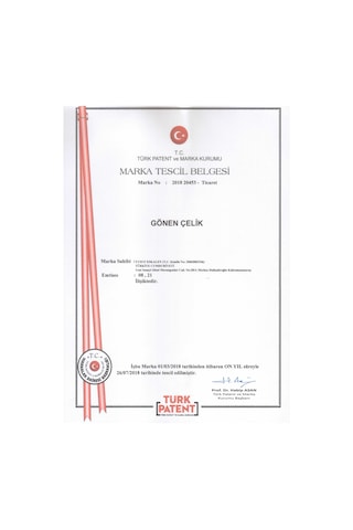 Gönen Çelik Paslanmaz Şiş 1 Adet 1 Cm Yassı 60 Cm Boy Ahşap Sapl