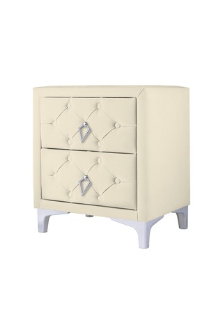 Ruby 2 Çekmeceli Komodin-silver Model Kapitoneli Yatak Odası Iki Çekmeceli Komodin&şifonyer Modeli Beyaz