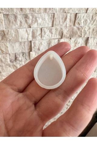 Anne Sütü Bebek Saçı Damla Kolye, Silikon Kalıpla Kendin Yap Seti Gold