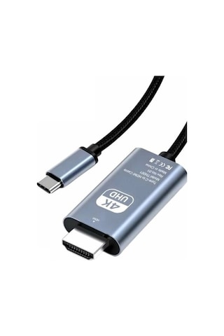 2m Metre Hdmi Kablo 4k 30 Hz Full Hd Tv Monitör Uydu Alıcısı Pc Uyumlu Type C To Hdmı Kablosu 2m Metre Hdmi Kablo 4k 30 Hz Full Hd Tv Monitör Uydu Alıcısı Pc Uyumlu Type C To Hdmı Kablosu