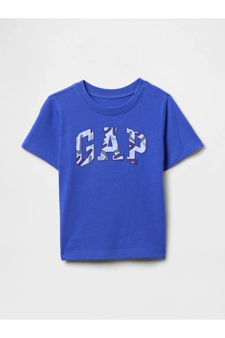 Erkek Bebek Gap Logo T-shirt Mavi-5985 Mavi